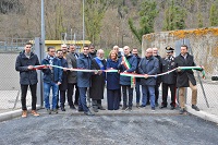 Alluvione 2022, inaugura a Cantiano il nuovo depuratore dopo i lavori in somma urgenza realizzati da Marche Multiservizi
